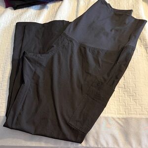 Med Couture Women's Maternity Black Scrub Pants